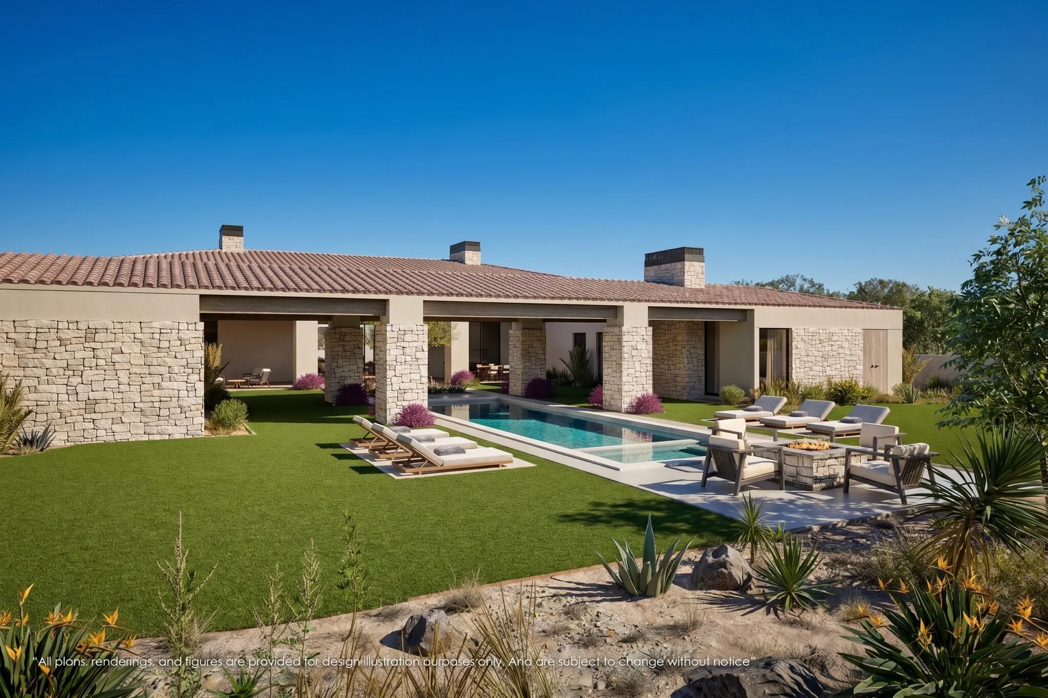 Backyard and pool
