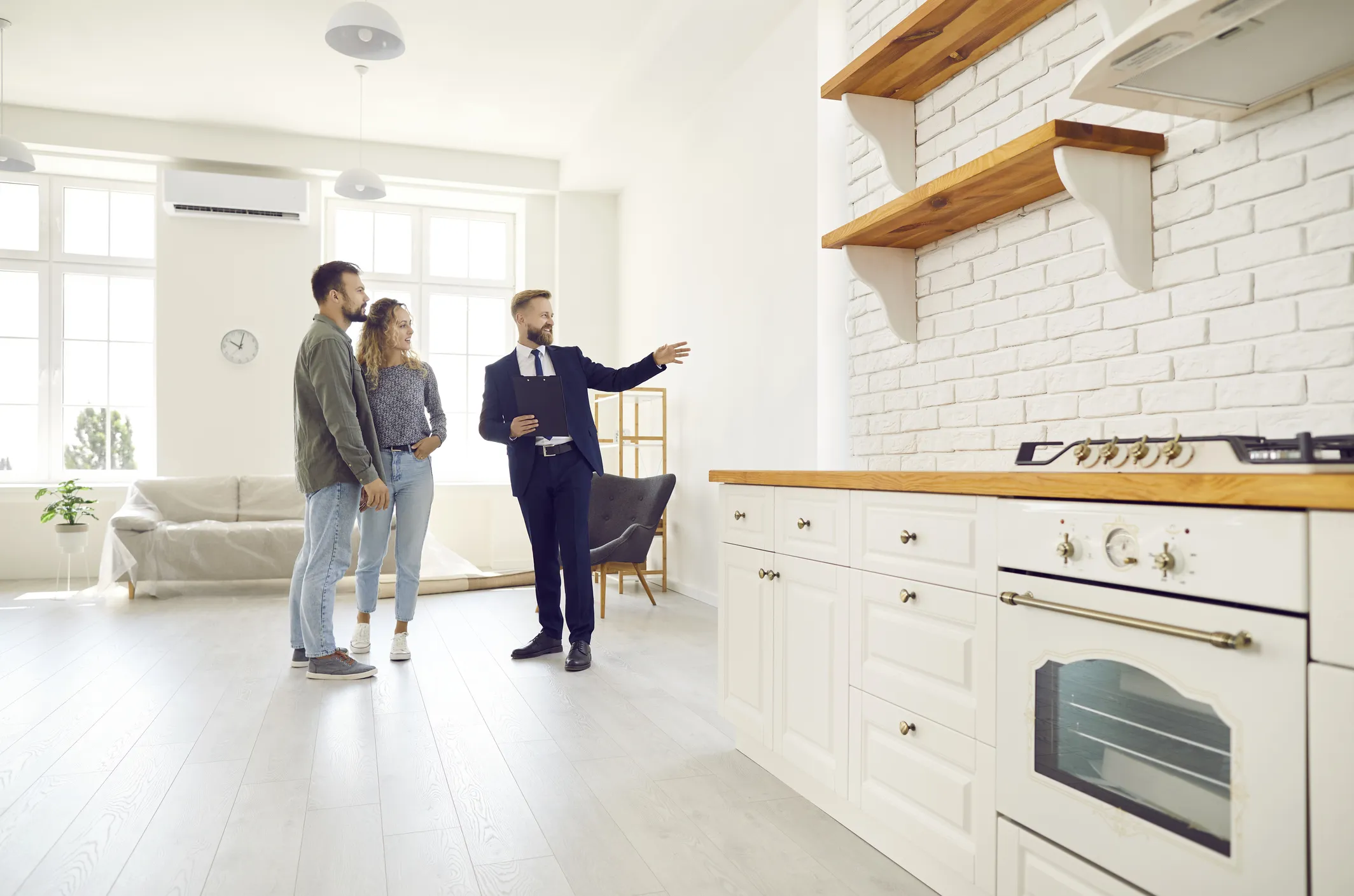 Real Estate Agent Showing A Home