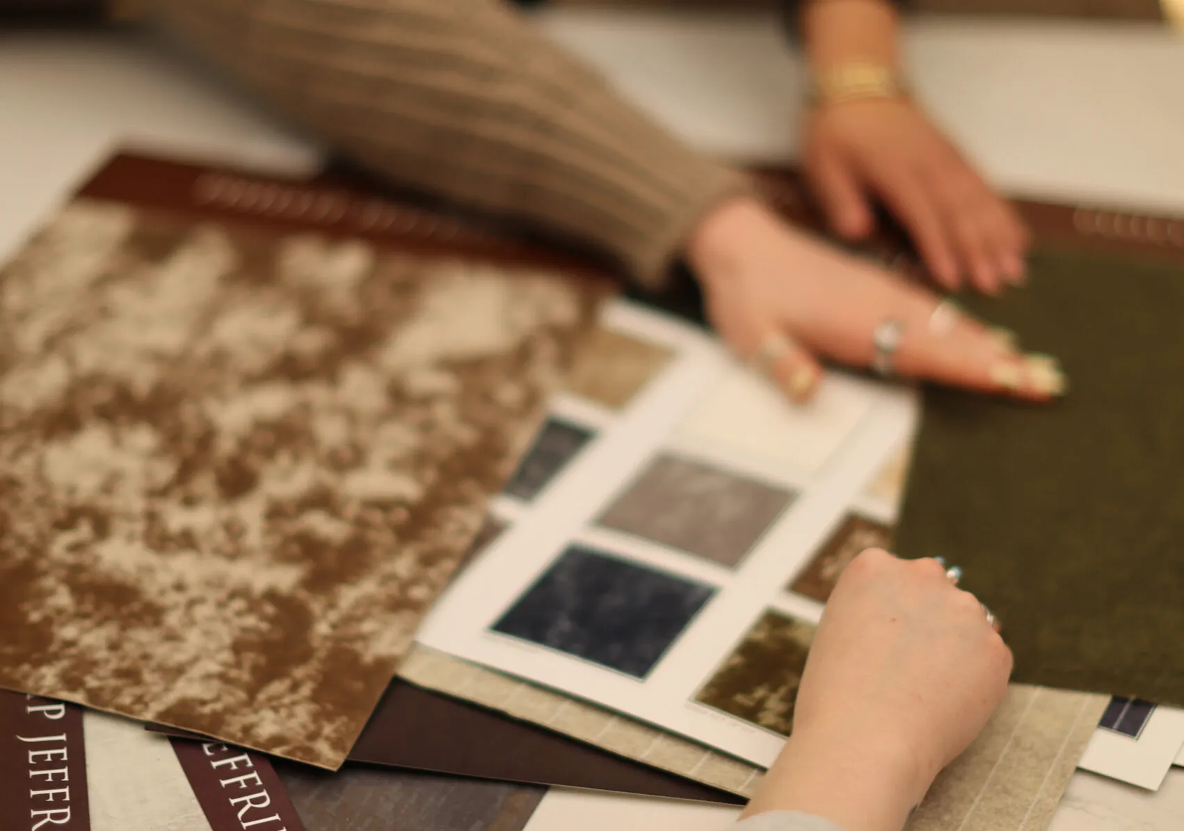 Interior Design Team selecting wallcoverings