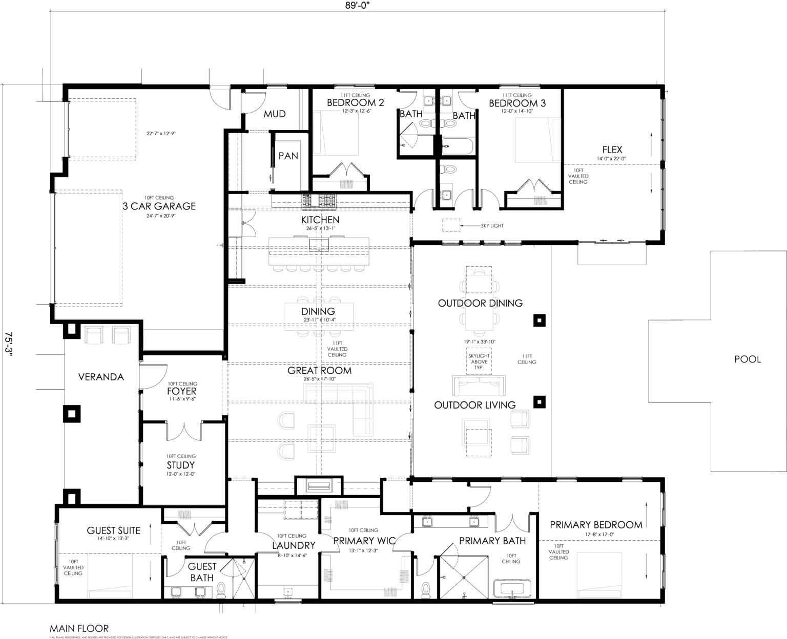 Azori presents a luxury new home at 3501 N 34th Pl, Phoenix, AZ 85018 - Floor Plans